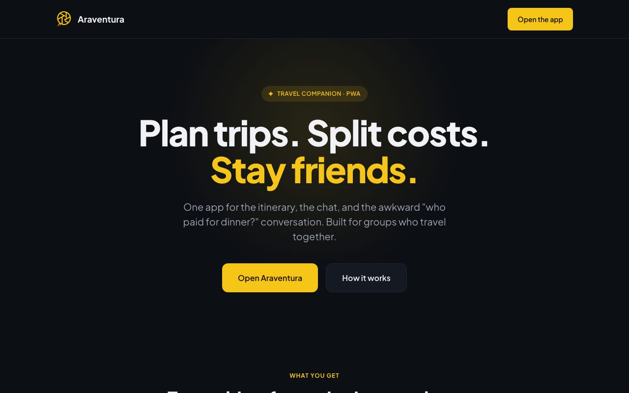 Araventura website