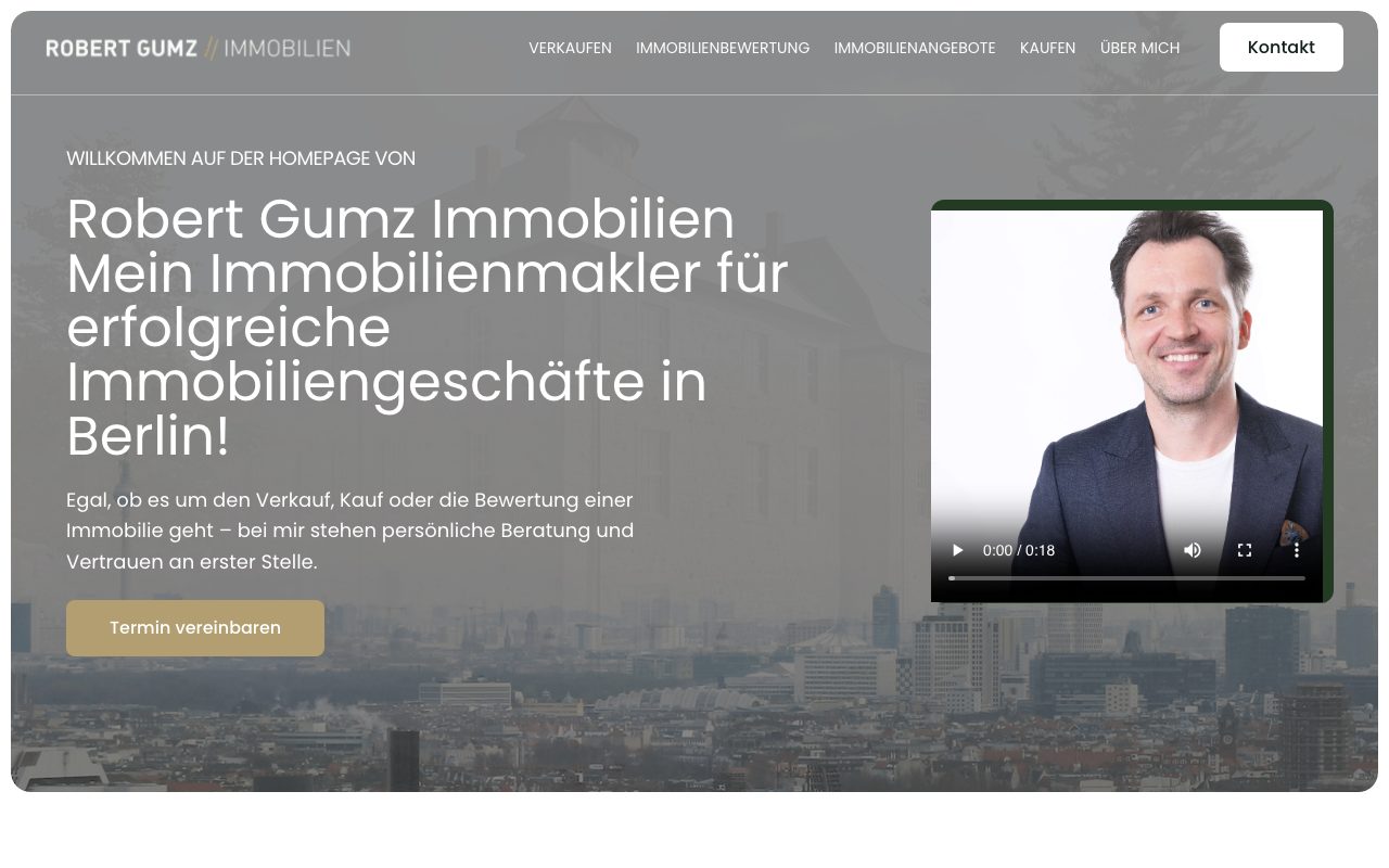 Robert Gumz Immobilien website