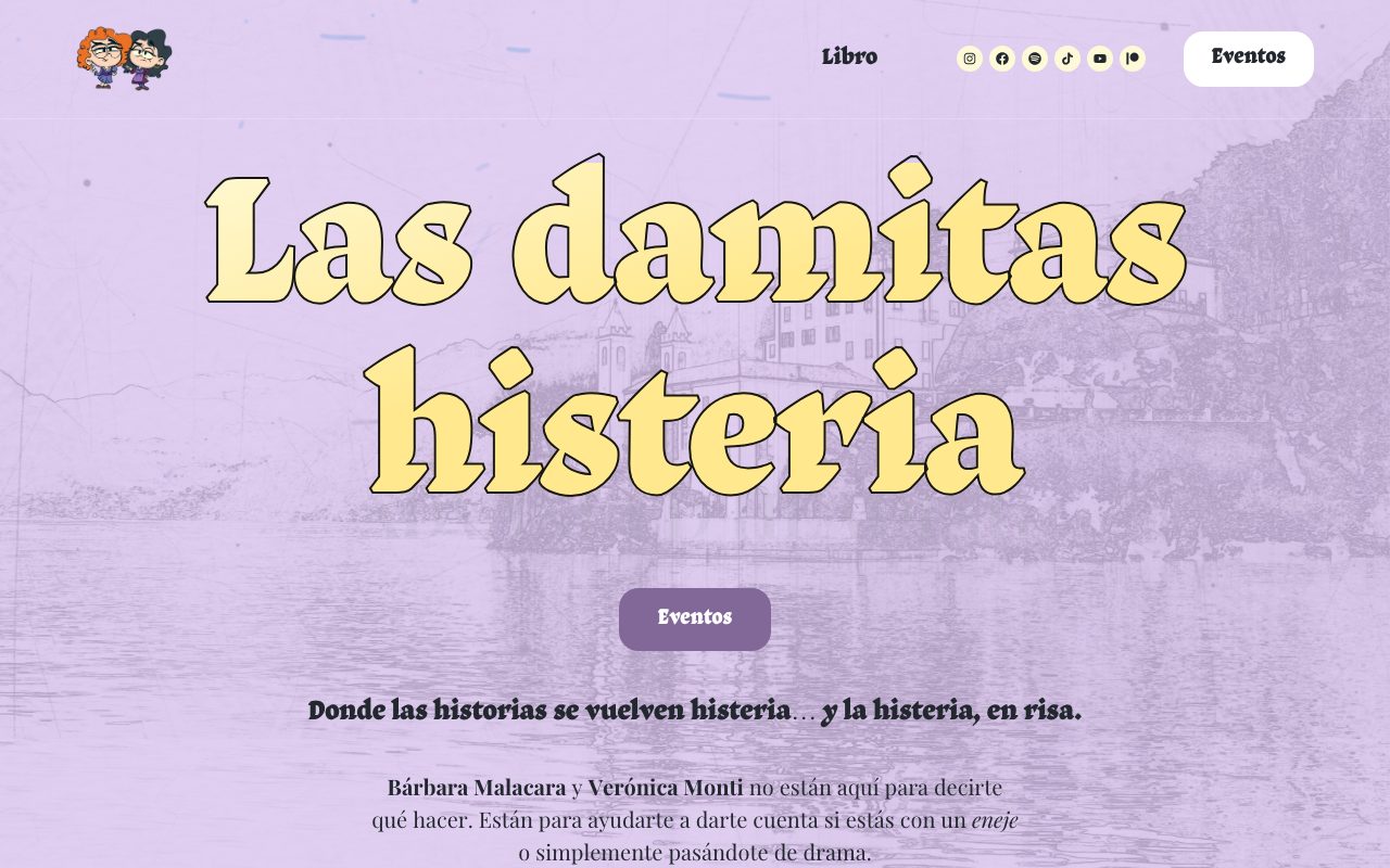Las Damitas Histeria website
